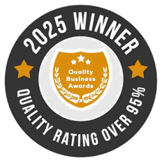 Quality Business Awards 2025 Winner — quality rating over 95%